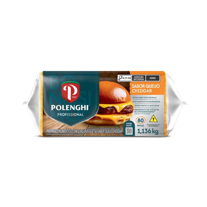 Fatia Sabor Cheddar 80 fatias