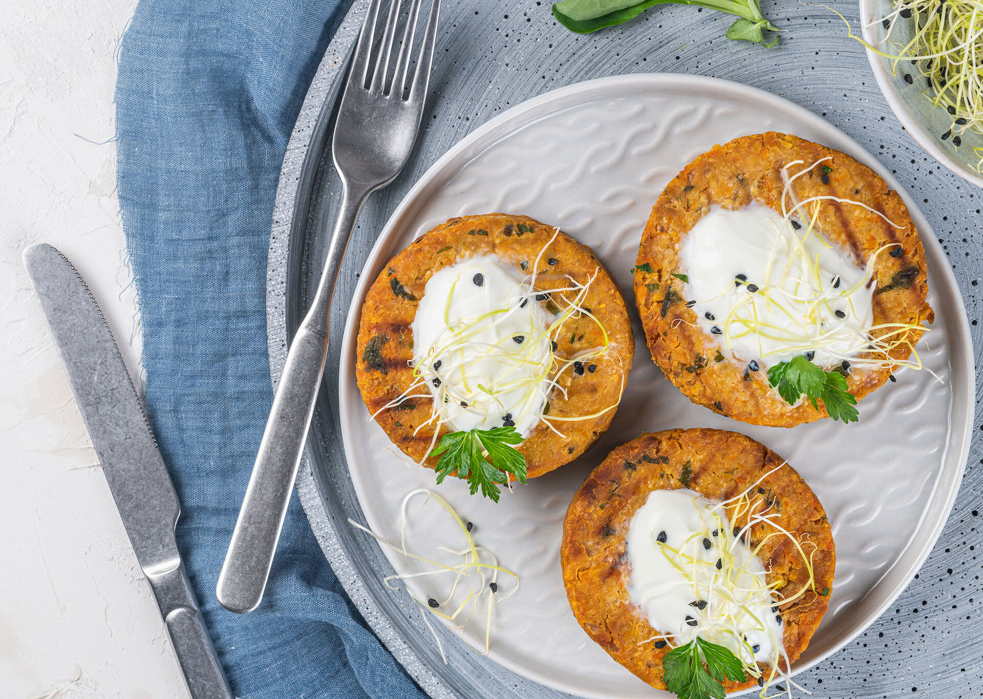 M hamburguer de grao de bico