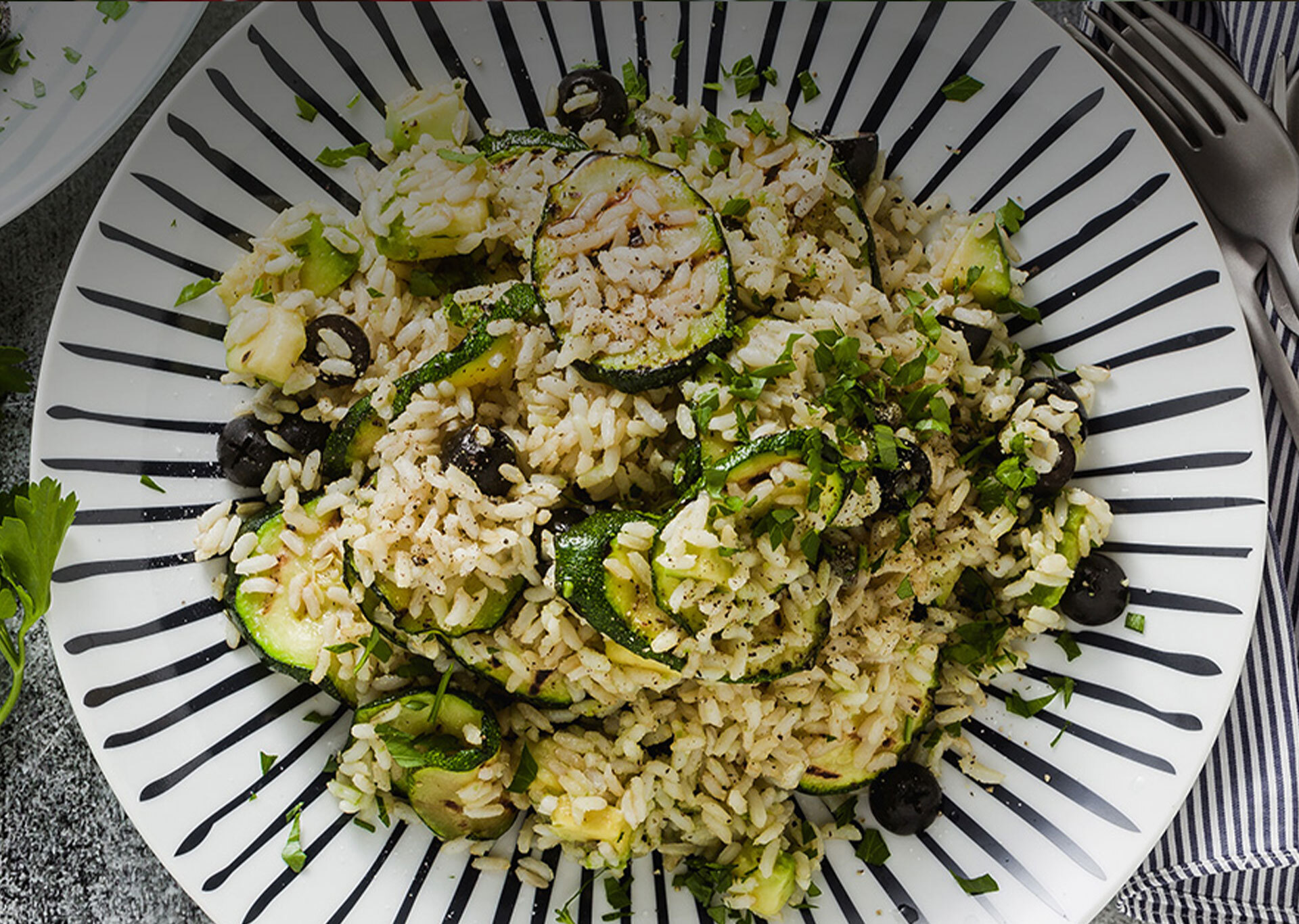 M risoto com abobrinha e requeijao