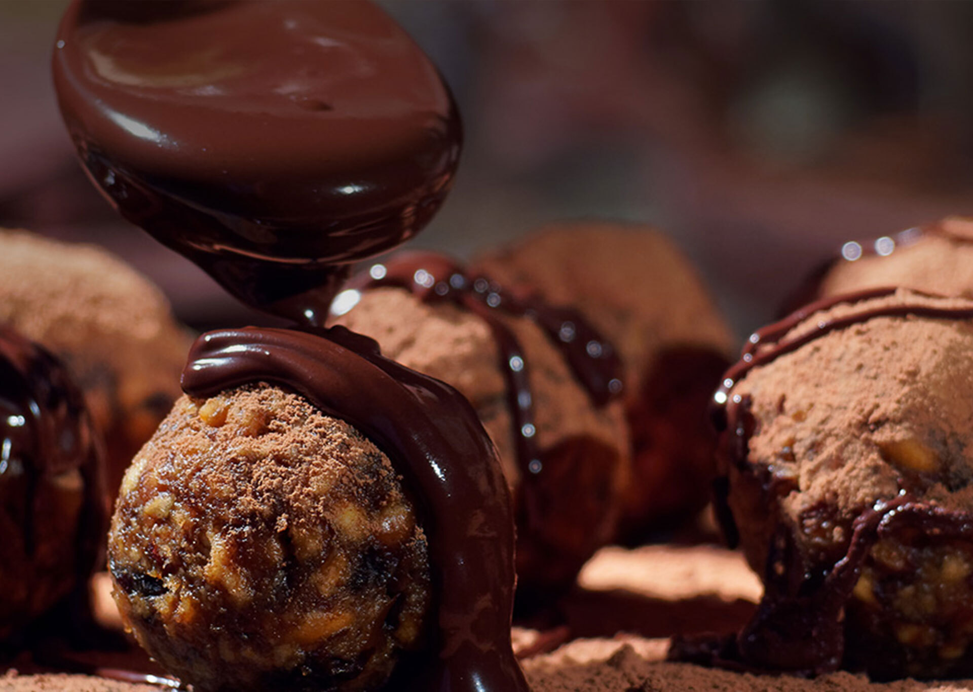 M trufa de cream cheese e chocolate