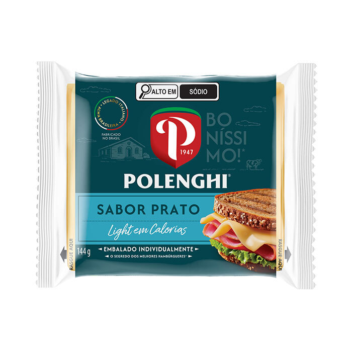 Queijo Fatiado Sabor Prato Light